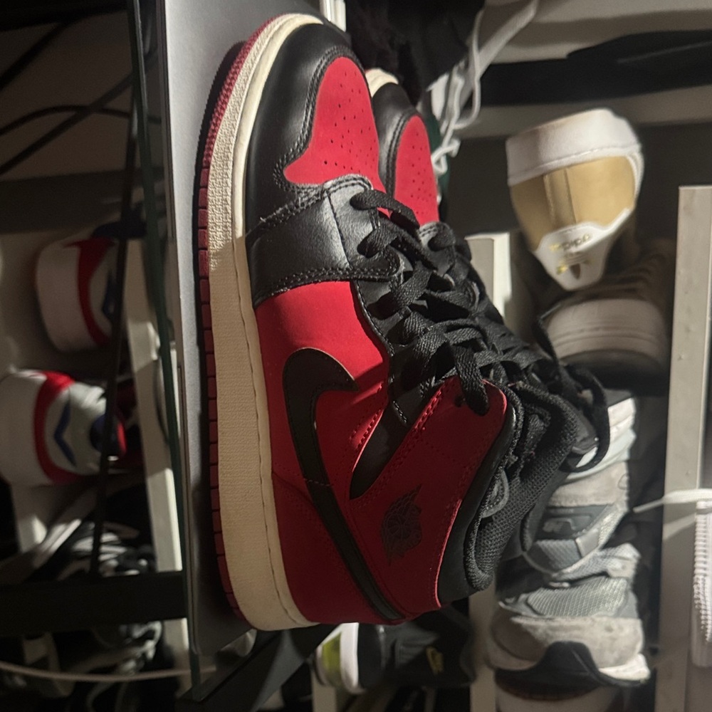 Nike Red and Black Sneakers